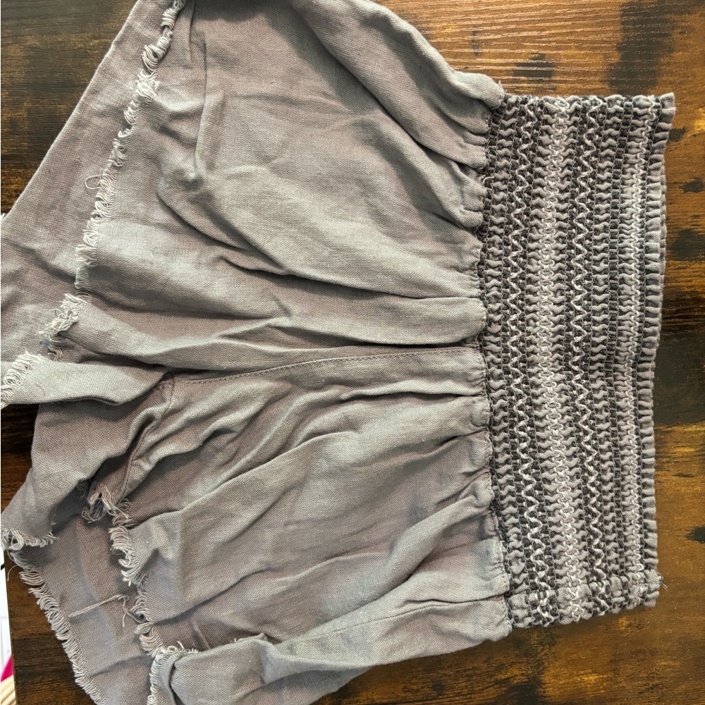 Rewash High Waist Gray Women's Shorts
